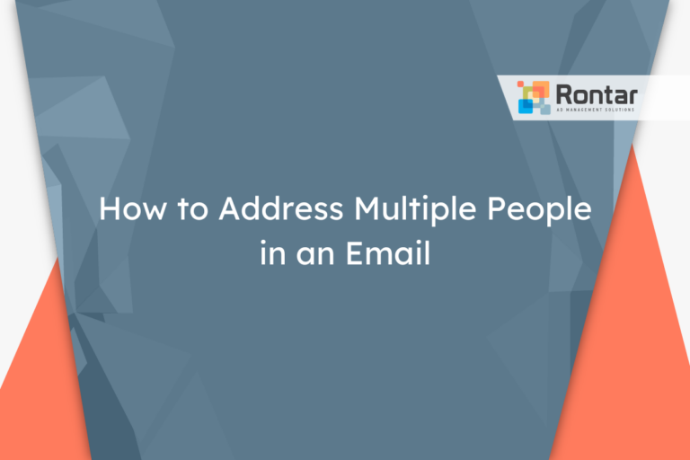 How to Address Multiple People in an Email