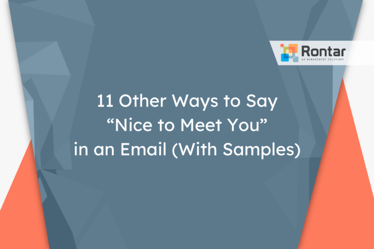 11 Other Ways to Say “Nice to Meet You” in an Email (With Samples)