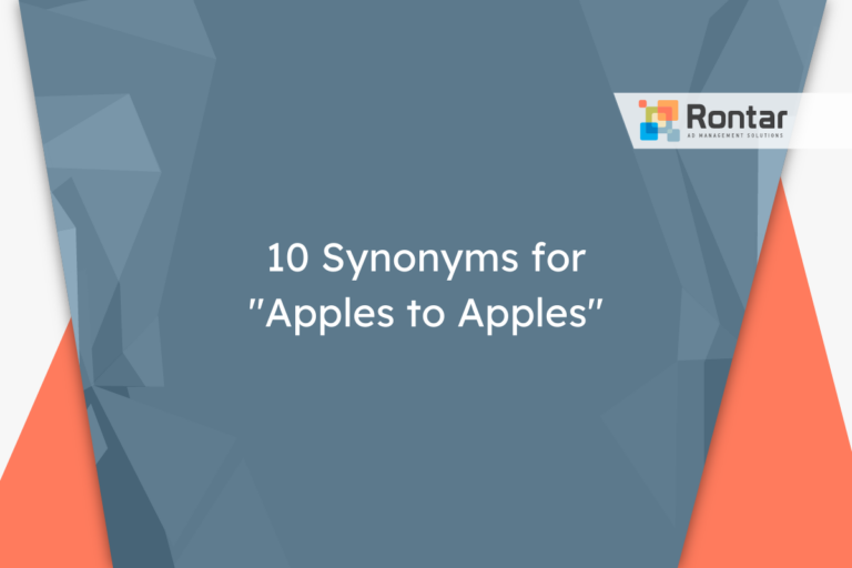10 Synonyms for “Apples to Apples”