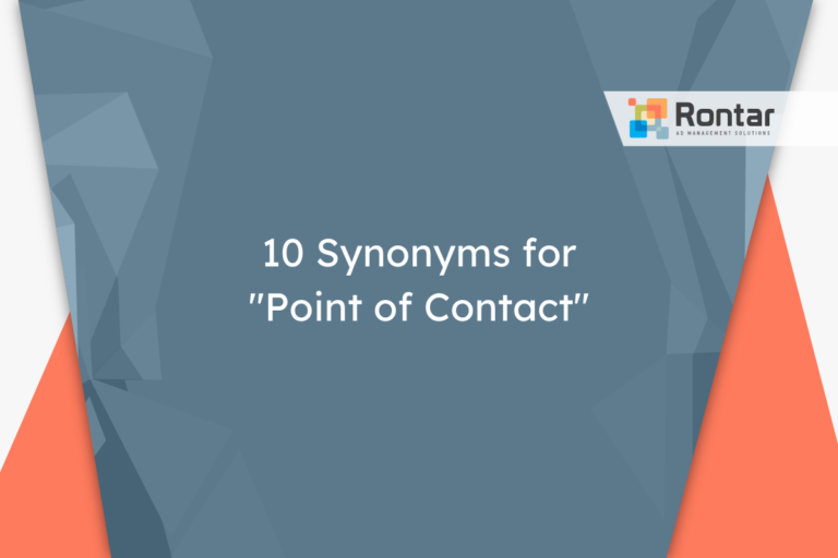 10 Synonyms for “Point of Contact”