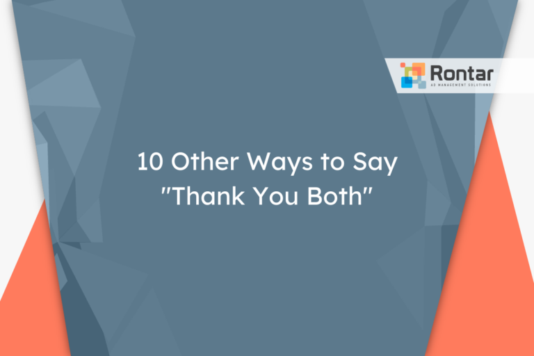 10 Other Ways to Say “Thank You Both”