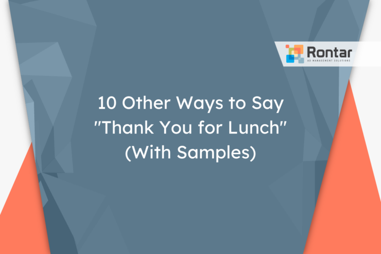 10 Other Ways to Say “Thank You for Lunch” (With Samples)