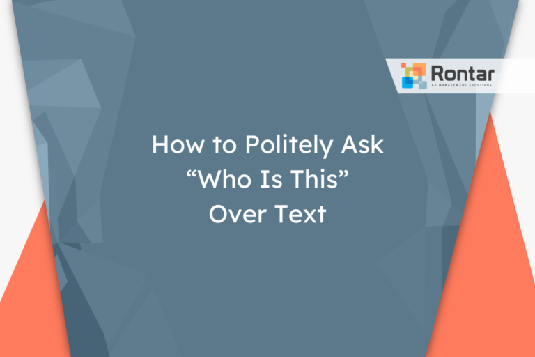 How to Politely Ask “Who Is This” Over Text