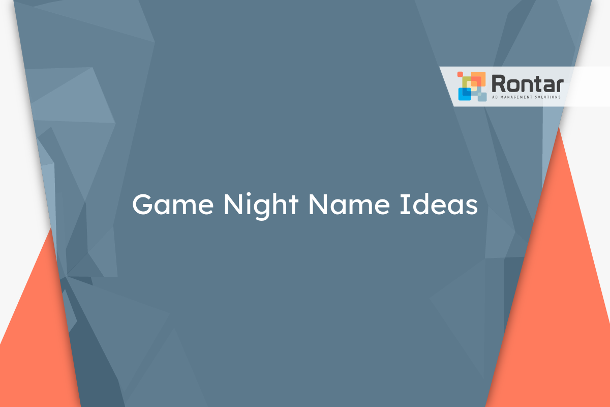 540 Game Night Name Ideas That Everyone Will Love - Rontar